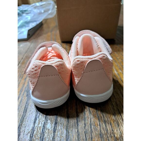 12-18 Mn BM City BM Infant Girls Pink Hook Loop Lightweight Breathable Sneakers - Picture 3 of 6